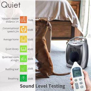 พัดลมฮีตเตอร์เซรามิกไฟฟ้า 750W 1500W เครื่องทำความร้อนในห้องแบบไฟฟ้า สะดวกสบาย สีดำ สีเงิน สำหรับใช้ในบ้าน - Product Image 5