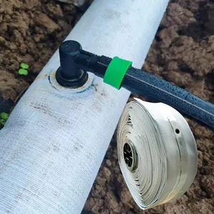 LYPLAST prefabricated holes PE layflat hose for drip irrigation system