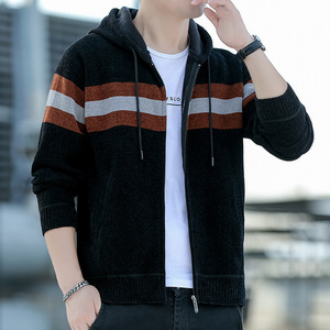 Nuovo arrivo <span class=keywords><strong>Cardigan</strong></span> da <span class=keywords><strong>uomo</strong></span> <span class=keywords><strong>con</strong></span> cappuccio e Zip giacca in maglia spessa maglione Casual oversize - Product Image 1