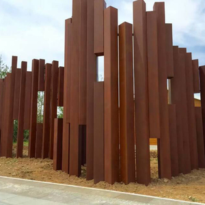 Plaque en <span class=keywords><strong>acier</strong></span> Corten avec <span class=keywords><strong>patine</strong></span> protectrice contre la rouille ASTM A588, taille personnalisée, fabricant pour structure extérieure - Product Image 6