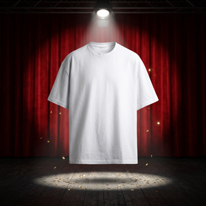T-shirt blanc uni de qualité supérieure, unisexe, en coton, col rond, manches courtes, impression personnalisée, vente en gros - Product Image 1
