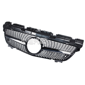 Mercedes-Benz SLK-Class R172 Front Grille ABS <b>Plastic</b> Black Silver <b>Mesh</b> Bumper Modification Part - Product Image 4