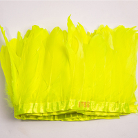 Teint diverses couleurs blanc/bleu/violet/rouge plumes d'oie garniture frange 15-20cm plumes de carnaval coupe d'oie