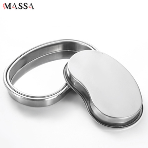 MASSA Bol de rein en acier inoxydable de qualité supérieure Plat incurvé pour médecins et tatoueurs Outil de maquillage permanent Plateaux de placement - Product Image 5