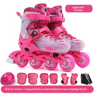 Patins à roulettes BOXT à une rangée pour enfants, garçons et filles, patins en ligne professionnels pour débutants, ensemble d'été - Product Image 3