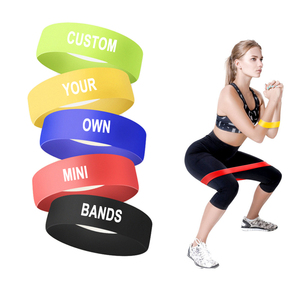 Logotipo personalizado Juego de 5 Ejercicio Fitness Hip <span class=keywords><strong>Loop</strong></span> <span class=keywords><strong>Bands</strong></span> Pink Booty <span class=keywords><strong>Resistance</strong></span> <span class=keywords><strong>Bands</strong></span> - Product Image 2