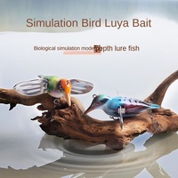 NOUVEAU OEM 8CM12.1G Surface Floating Simulation Flying Bird Lure Fishing Bait Bait Lure Fishing Bait pour la pêche en mer