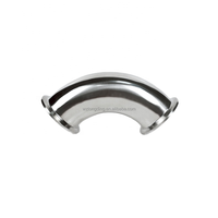 Raccord coudé rapide sanitaire en acier inoxydable 316L Longding 90° °   Tuyaux coudés à installation rapide