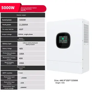 Onduleur Solaire Photovoltaïque Hybride Hors Réseau AC220V Haute Puissance Basse Tension Triphasé 380V - Product Image 6