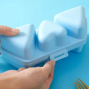 Moule à bento triangulaire en plastique écologique 6 en 1, moule à sushi japonais DIY, outils pour faire des pains de riz au nori, ensemble de sushi, outils de cuisine - Product Image 5