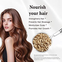 Minyak Germ Gandum Murni Label Pribadi untuk Nutrisi Kulit, Rambut, dan Kulit Kepala, Memperbaiki Kulit Kering, Mencegah Kerontokan Rambut, Minyak Aromaterapi