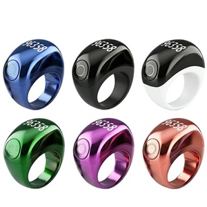 Smart Tasbih Zikr Ring, 18 20 22mm 3 in 1 Size Muslim <b>Digital</b> Azan Alarm <b>Clock</b> Itasbeeh Counter Smart Ring - Product Image 5