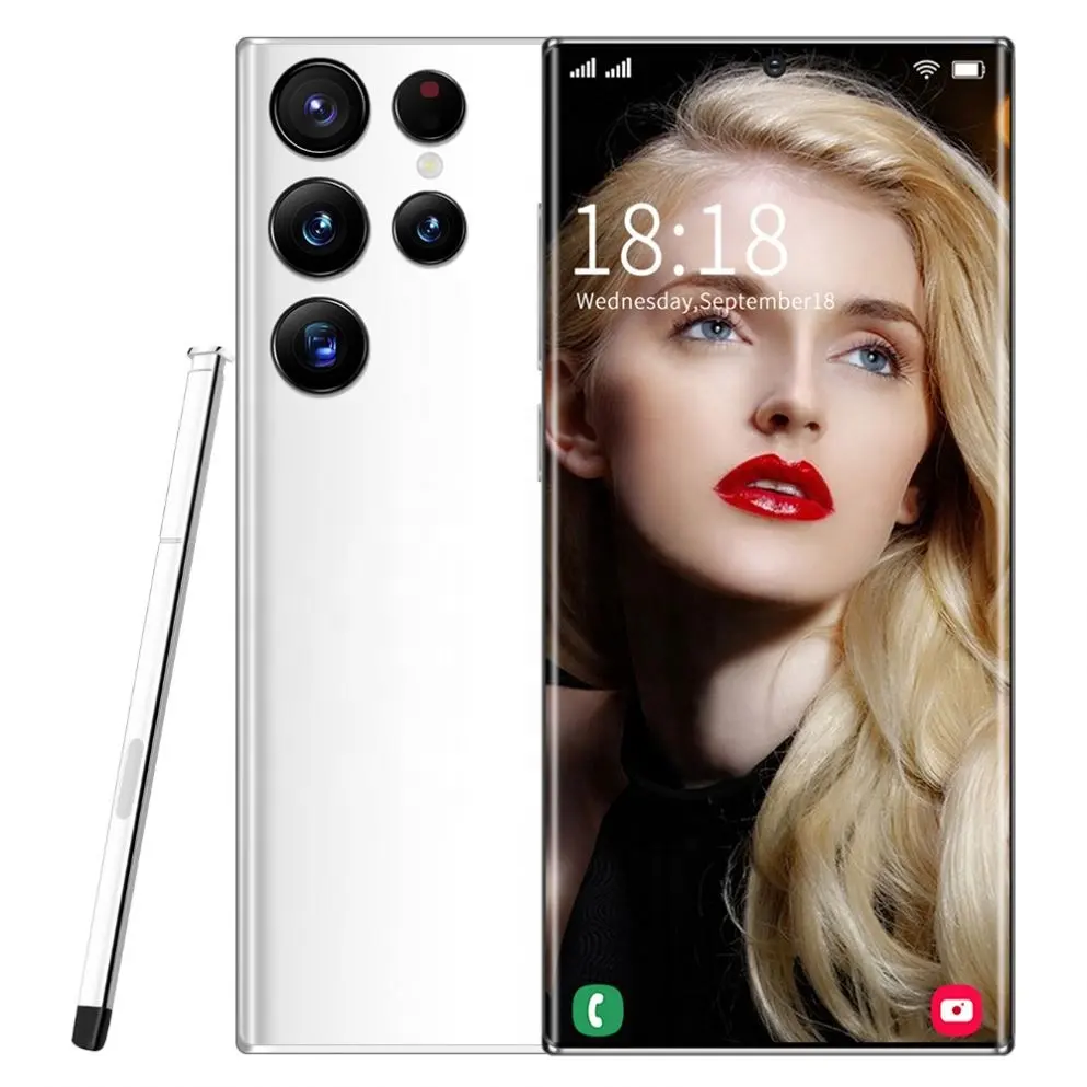 2023 Original S22 Ultra 5g Téléphone 7.3 pouces 16 Go + 1 To Android Smartphone Android 12.0 Téléphones mobiles