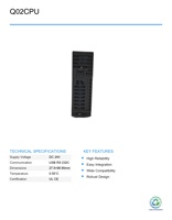 Modul CPU PLC Seri Q02CPU Q Series M-ITSUB Bekas untuk Otomasi Industri