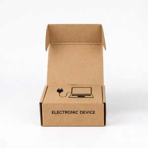 Boîte d'expédition pour chargeurs 3C, emballage e-commerce en carton ondulé B/E, option pliable, personnalisable OEM - Product Image 5