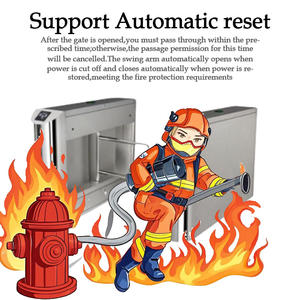 Sistema di scansione dell'entrata di sicurezza, codice QR porta girevole scorrevole, barriera dell'oscillazione di sicurezza, Lobby pubblica - Product Image 3
