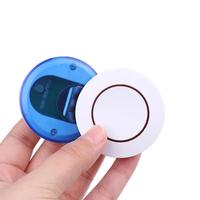 Télécommande sans fil 6V 433Mhz à 1 bouton, interrupteur de télécommande rond, type d'apprentissage avec puce EV1527, librement programmable