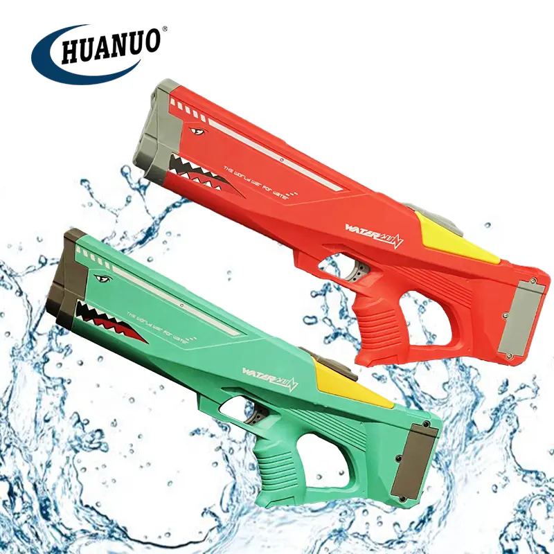 2023 Hot Selling Shark Electric Water Gun Para Adultos Crianças automática água arma Super Soaker Jogo de Tiro Ao Ar Livre Brinquedos