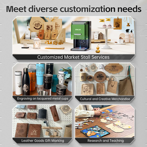 Machine de marquage laser DAJA <span class=keywords><strong>Mr</strong></span> Carve C1 Ultra Mini DIY pour bois, cuir, <span class=keywords><strong>bambou</strong></span>, imprimante laser, graveur laser, petite machine de gravure - Product Image 4