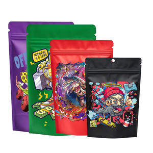 Doypack กระเป๋าตั้งเปิดปิดได้กันกลิ่นอาหารพิมพ์3.5กรัมถุงซิปล็อคพลาสติกอลูมิเนียม3.5ถุง Mylar แบบกำหนดเอง - Product Image 4