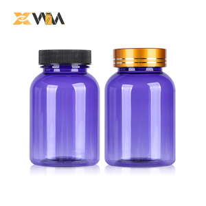 Transparent Purple PET Medicine Bottle 100-250ml Smooth Thread Mouth Round Shoulder for Health Products - Product Image 6