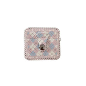 Funda Protectora Zenos Ins Girly Argyle de Cuero PU Impermeable para Pro con Espejo y Hebilla - Product Image 1