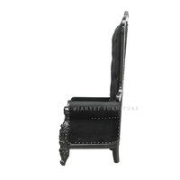 Chaise de luxe à dossier haut pour événements du trône de fer noir, pour la décoration de fête, vente en gros