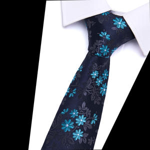 Men's Formal Business Floral Polyester Silk Jacquard <b>Tie</b> Quick Dry Gift - Product Image 4