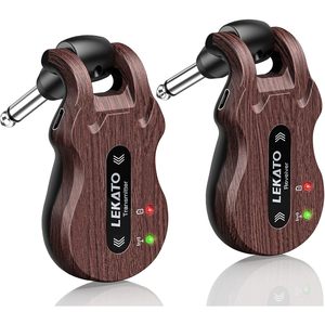 Lekato <b>Wireless</b> Guitar System 5.8GHz Transmitter <b>Receiver</b> Rechargeable Battery For Live Stage Studio Practice - Product Image 6