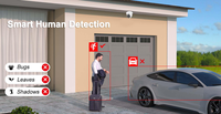2026 New 5MP POE IP Turret Camera Hybrid Light H.265 Dual-Color/IR Lights Built-in Mic Human/Vehicle Detection Security Camera
