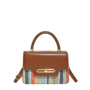 Nouveau <span class=keywords><strong>sac</strong></span> tissé en <span class=keywords><strong>herbe</strong></span>, <span class=keywords><strong>sac</strong></span> bandoulière texturé tendance pour femme, petit <span class=keywords><strong>sac</strong></span> carré en cuir PU, <span class=keywords><strong>sac</strong></span> à main - Product Image 4
