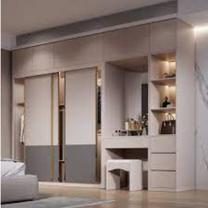 Armario de madera CBMmart, muebles de dormitorio, armario de almacenamiento para dormitorio, pequeños diseños de armario - Product Image 4
