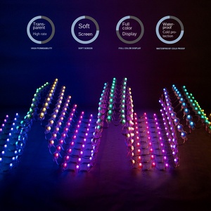 Nhà Sản Xuất P100 Ngoài Trời <span class=keywords><strong>LED</strong></span> <span class=keywords><strong>Pixel</strong></span> Màn Hình 100X100Mm IP67 Đầy Đủ Màu Sắc Chiếu Sáng Rèm Tường Văn Hóa Du Lịch Hoạt Hình Hiển Thị - Product Image 3