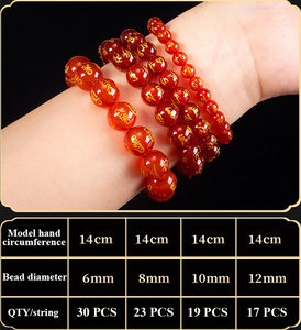 Perle Sfuse di Alta Qualità in Cristallo Naturale <span class=keywords><strong>e</strong></span> Agata Lucidata da 6mm 8mm 10mm 12mm per Braccialetti Fai-da-Te <span class=keywords><strong>e</strong></span> Guarigione Spirituale - Product Image 3