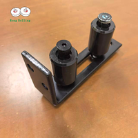 Clip de porte moderne noir Rong Rolling, peinture électrophoretique durable, installation facile pour porte coulissante automatique
