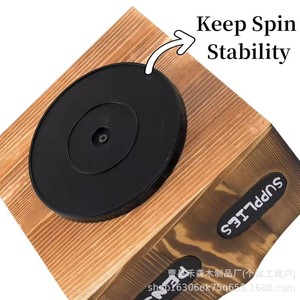 Estante de almacenamiento de suministros de arte de madera, soporte para lápices de 4 compartimentos con asa, organizador de escritorio para bolígrafos, crayones y marcadores - Product Image 3