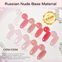 Vernis Gel UV Haute Transparence Effet Brillant Nude Russe, Matériau Sans HEMA, OEM, Résine de Vernis Gel UV à Base Végétale