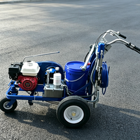Machine de marquage routier à peinture froide, débit de 6 L/min, pour le traçage et le marquage des parkings