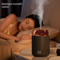 Humidificateur Mars en verre teinté de style nouveau, en forme de coupe, pour la maison, la chambre, la voiture, lampe d'ambiance à sept couleurs, diffuseur d'aromathérapie