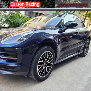 Pour Porsche Macan 2014-2021, pare-chocs avant et jupes latérales en fibre de carbone, accessoires extérieurs pour véhicules utilitaires sport 4 portes - Product Image 4