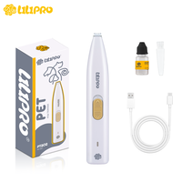 Tondeuse à poils de pattes de chien électrique sans fil LILIPRO PT202, silencieuse, rechargeable, rasoir à fourrure pour pattes d'animaux, ensemble de toilettage portable pour chat