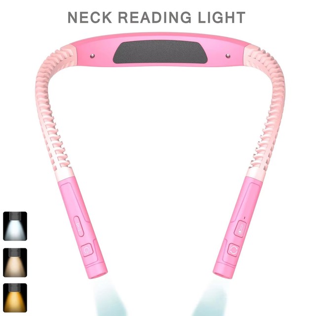 LED Night Light Reading Lamp Hanging Neck Lamp Clip-on Design for College Dormitory Bedroom Running Desk Study Book Lighting