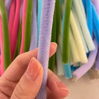 Pijpenragers bulk 30cm lang 8mm dik, pastelkleuren, pluizige stokjes, pluizige chenille-stengels voor DIY kunst, creatieve knutsels en decoraties