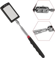 Miroir d'inspection de voiture télescopique avec éclairage LED 2 LED, angle de vue automatique à 360 degrés, outil d'endoscopie pour la détection automobile