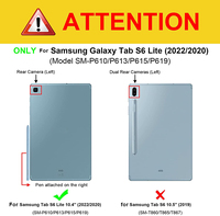 SAM P610 için kablosuz Samsung klavye Galaxy Tab S6 Lite ile durumda 10.4 ile kalemlik inç Tablet klavye durumda