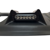 Couverture de toit avant noire mate avec LED blanches pour Toyota Hilux Revo Rocco 2021, accessoires pour Hilux 2015-2021