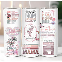 Vaso Térmico Delgado de 20oz con Frase Inspiradora de Afirmación Diaria para Mamás Primerizas, Taza de Viaje Personalizada de Acero Inoxidable Aislada