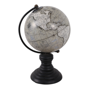 Globo da Tavolo Decorativo, Ornamento Moderno per Casa, Ufficio, Soggiorno, Design Mappa del Mondo 12 Pollici - Product Image 1