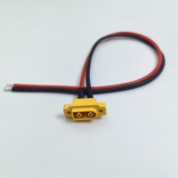 Kit de connecteurs personnalisés Amass série XT60 XT60E XT60E1-M XT60E-M XT90, ensemble de câbles de batterie d'alimentation plaqués or avec fiche femelle
