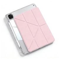 Étui pour tablette iPad 10.2 2019-2021 en cuir PU transparent souple avec support pour stylet, fonction veille automatique et aimant, plusieurs couleurs